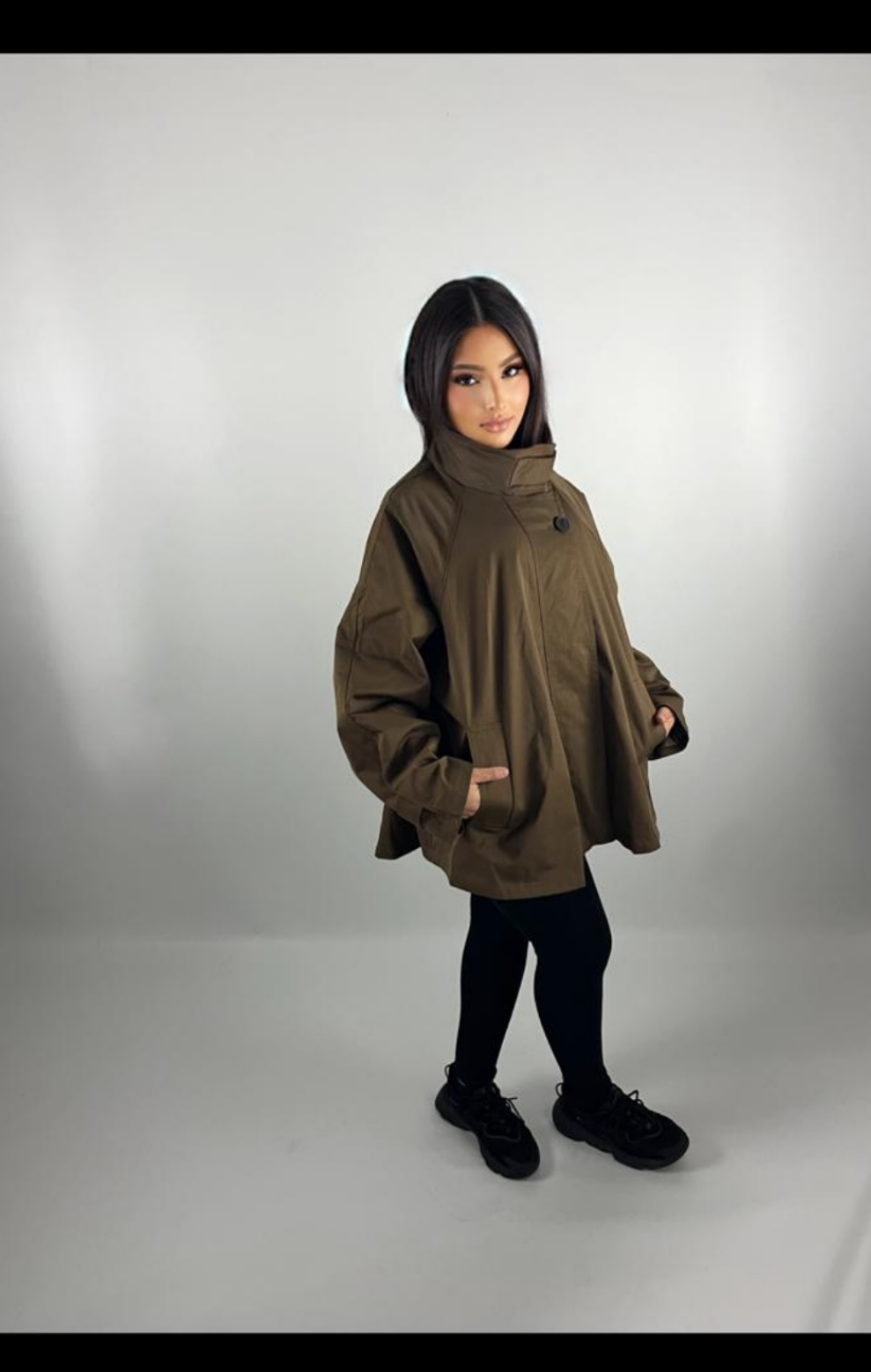 Trench oversize marron