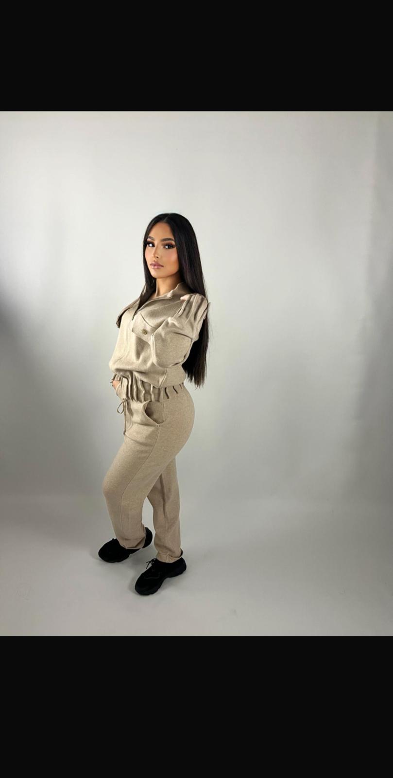 Ensemble Beige zippé