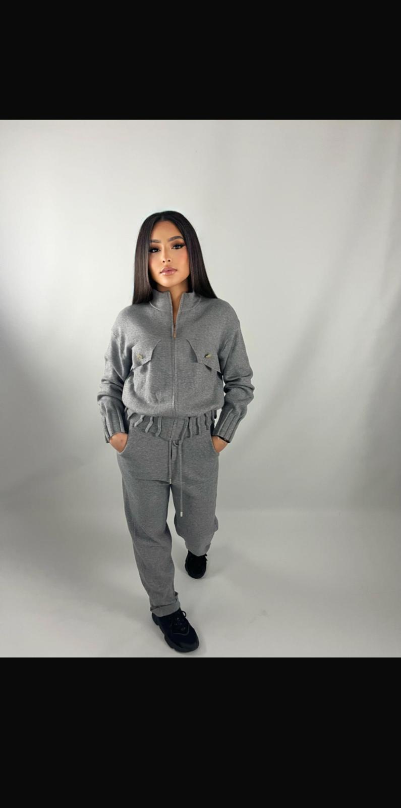 Ensemble Gris zippé