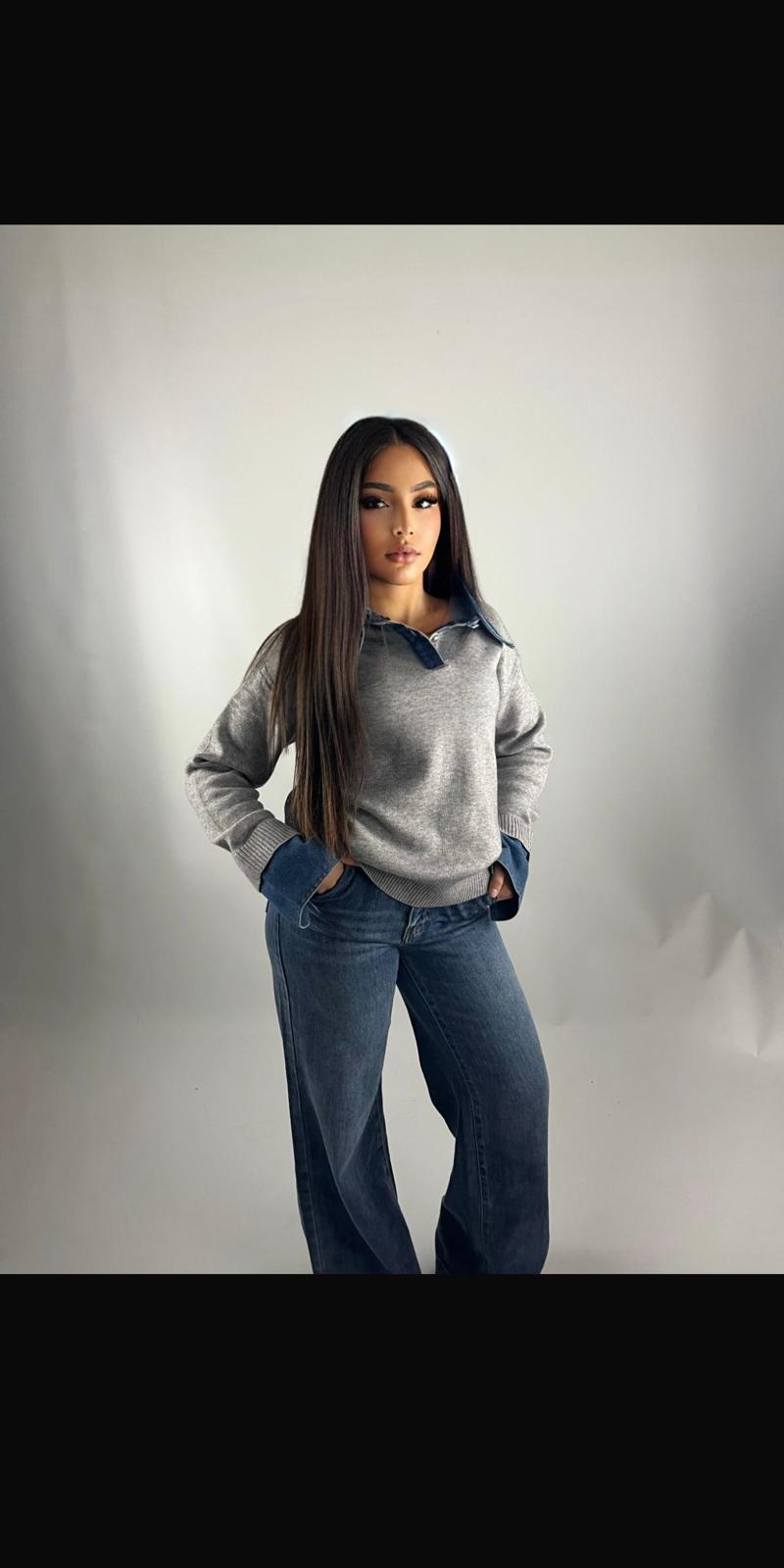 Jean large bleu classique