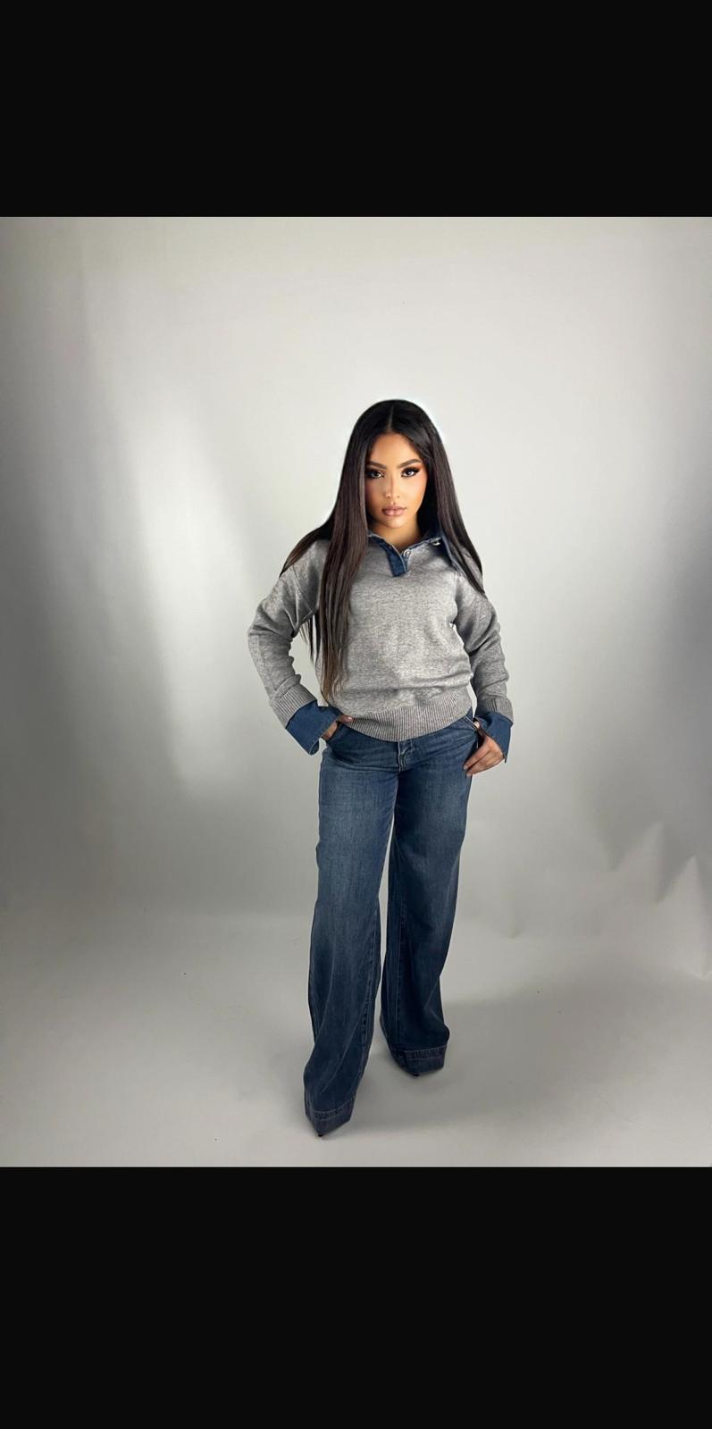 Jean large bleu classique
