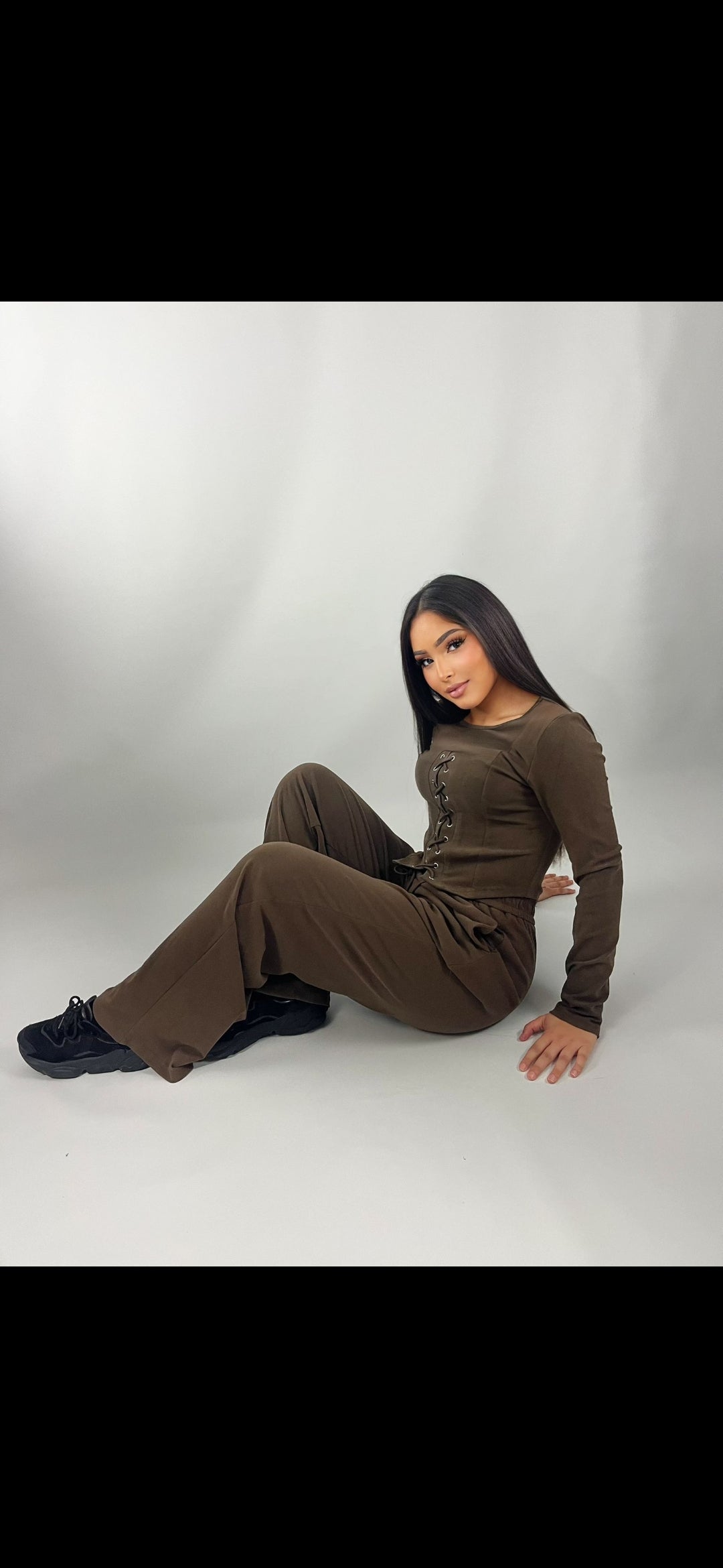 Ensemble Corset Marron