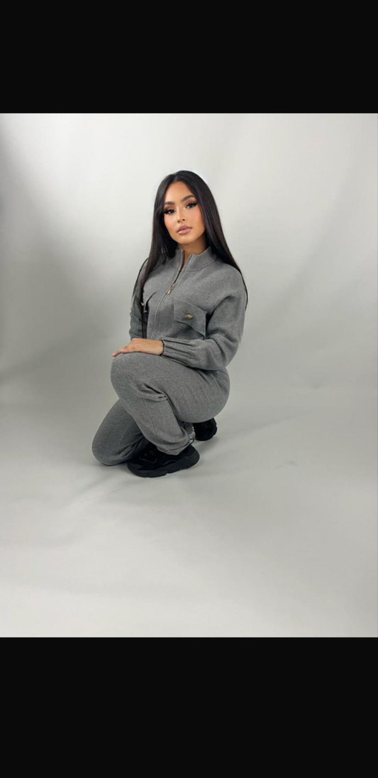 Ensemble Gris zippé